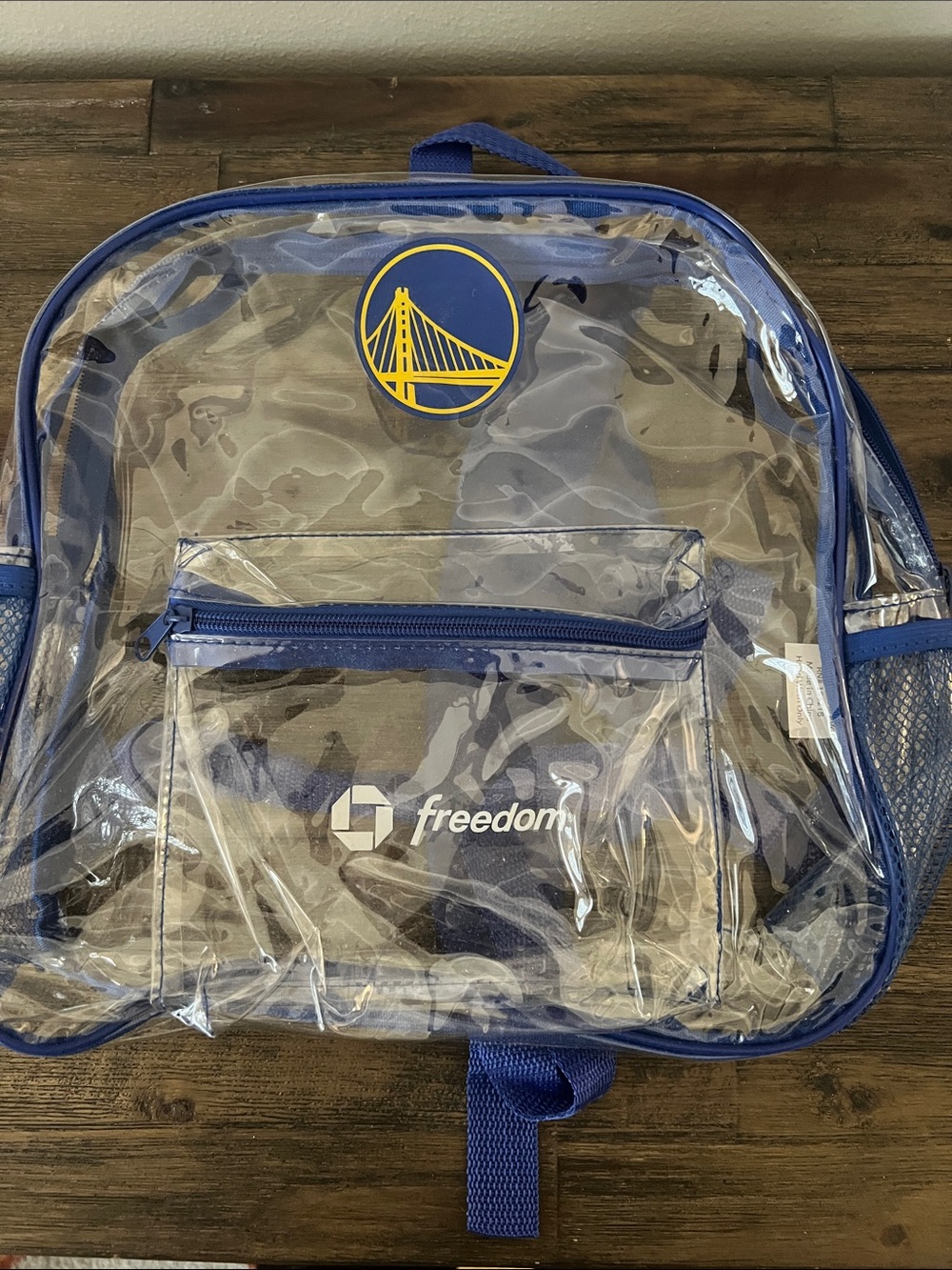 Golden State Warriors Freedom Clear Blue NBA Backpack